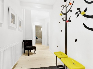 Ciekawy i nowatorski pomysł na otwartą przestrzeń w mieszkaniu,czyli tour po szwedzkim apartamencie