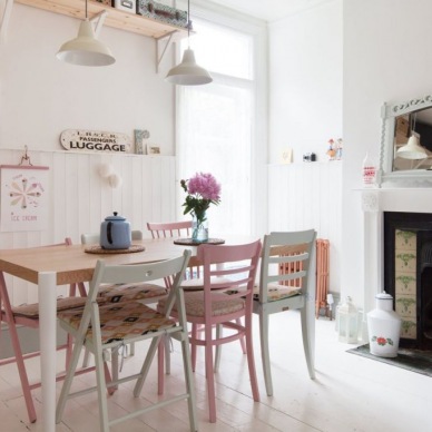 Aranżacja romantycznego domu w klimacie vintage z pastelowymi motywami i dużą dawką uśmiechu :)
