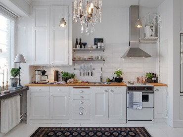 Jak urzadzić biała i małą kuchnię w stylu skandynawskim ? (22399)