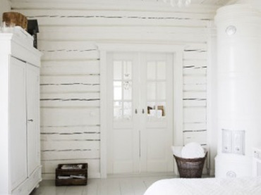 Biała sypialnia w stylu vintage (17667)