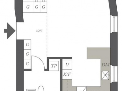 Jak rozplanować   32 m2 mieszkania  ? (19485)