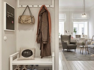 po raz kolejny świetny projekt dwupokojowego mieszkania urządzony w stylu skandynawskim - skandynawska wirtuozeria autorstwa studia 