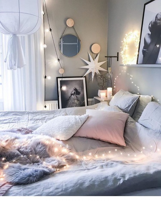 Romantyczne dekoracje świetlne w aranżacji sypialni