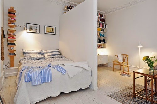 Jak oddzielić sypialnię od pokoju dziennego na jednej małej powierchni pomieszczenia ?