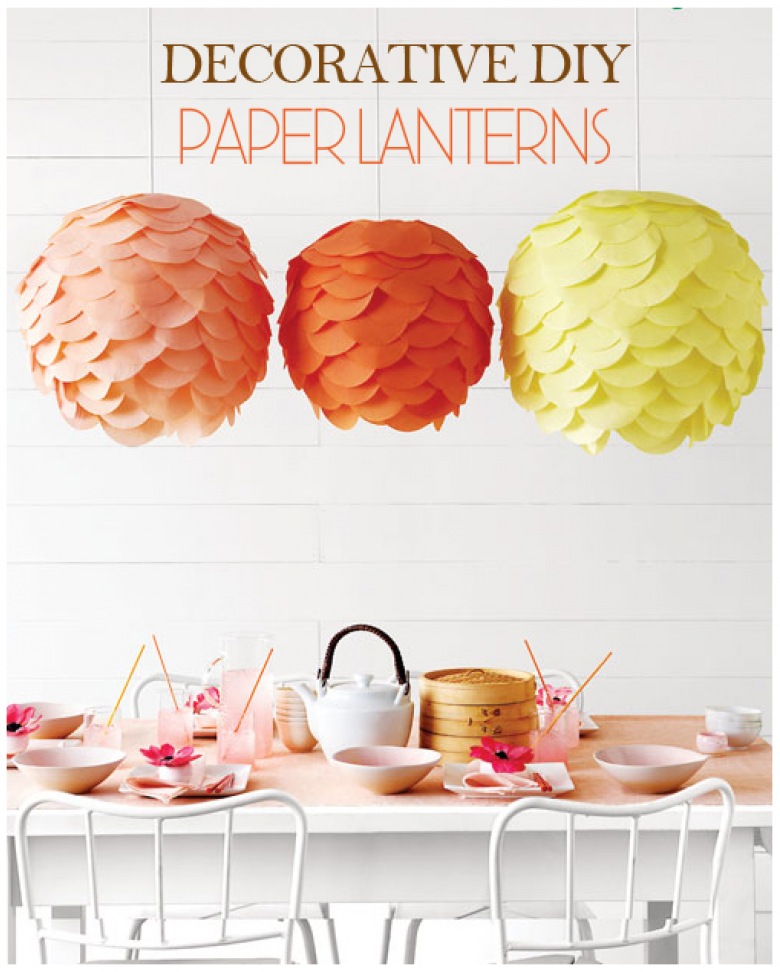 DIY, czyli jak zrobić dekoracyjne papierowe lampiony - idealne na wesele i do pokoiku córeczki:) ()