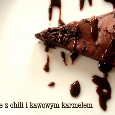 Brownie z chili i kawowym karmelem idealne na poprawę humoru:)