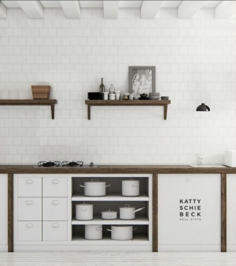 Jak urządzić białą kuchnię w stylu skandynawskim, rustykalnym i eklektycznym ? - przegląd najpiękniejszych kuchni w białych aranżacjach wnętrz ()