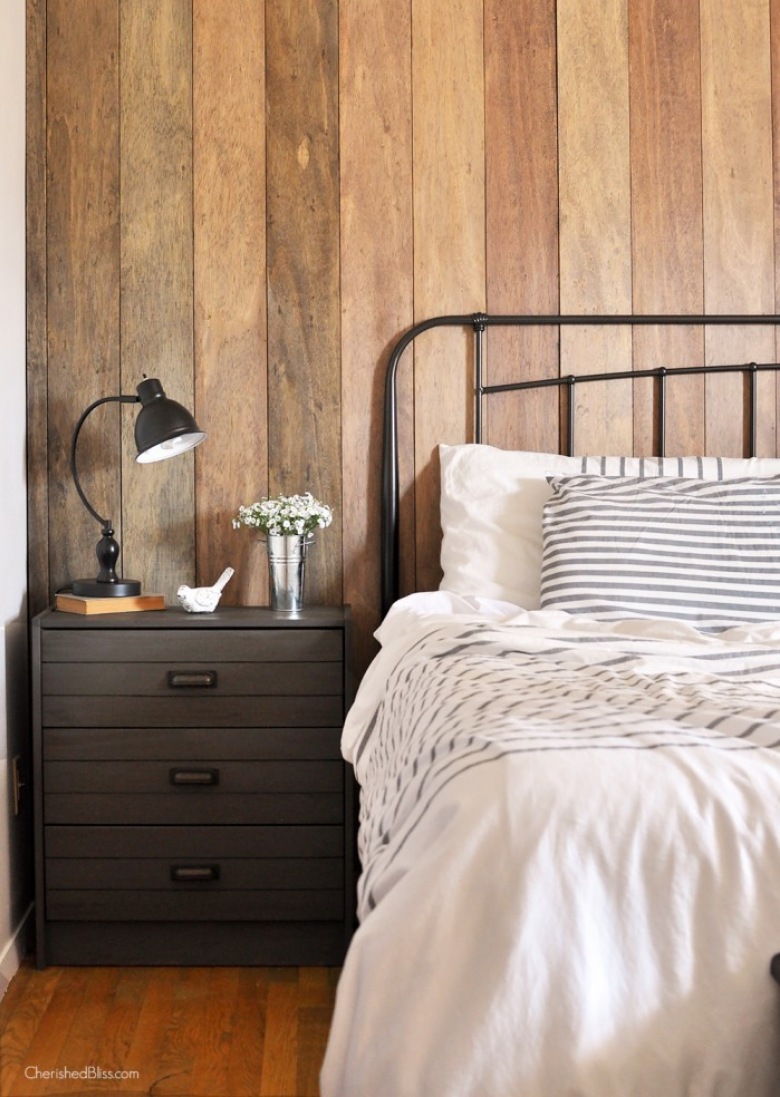 Efektowne before & after niewielkiej sypialni, czyli jak z wnętrza bez wyrazu stworzyć urzekającą rustykalną przestrzeń! ()