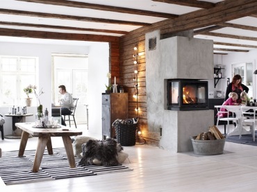 To ciepły dom w dalekiej Norwegii - skandynawski styl, ale z nowoczesnym i zarazem historycznym obliczem. jest tu...