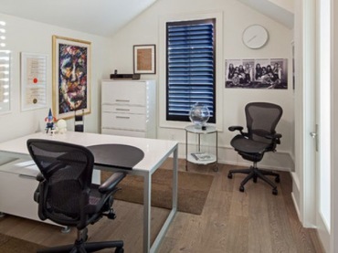 pokoje biurowe, kąciki biurowe, czyli jak znaleźć miejsce na biurko pod skosami ścian lub dachu - to pomysły na...