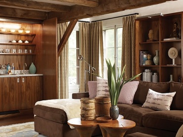 dostojny i ciepły domek na amerykańskiej wsi - przykład rustykalnego stylu w najlepszym wydaniu . Wiejskie klimaty w...