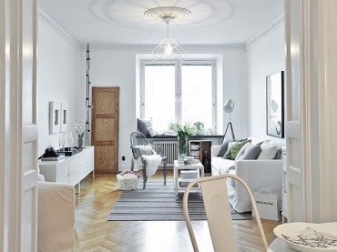 bardzo sympatyczne mieszkanie w skandynawskim stylu - pastelowe i romantyczne. W tej aranżacji wykorzystano wiele...