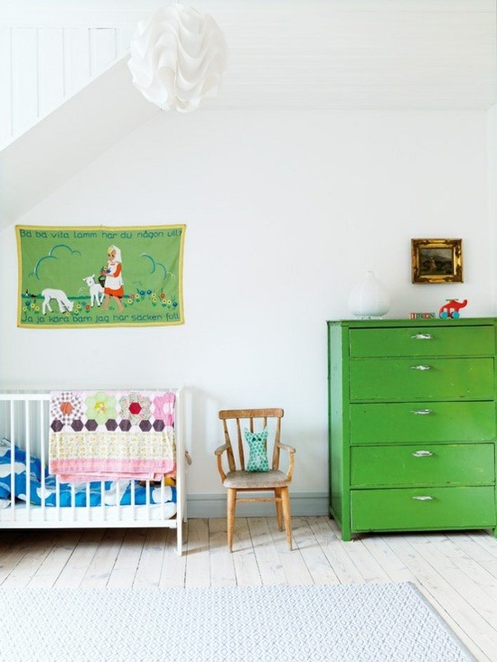 Zielony pokój dla dziecka