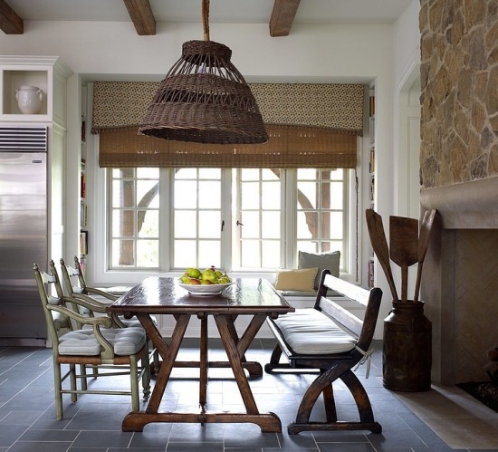 Jak elegancko urządzić kuchnię ze stołem w rustykalnym stylu ?
