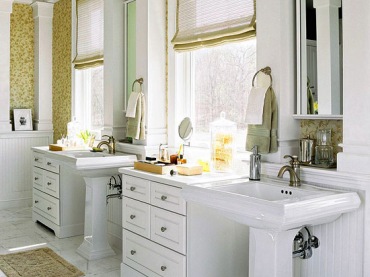 przykłady pięknych łazienek w klasycznym stylu - drewniane meble w różnych wybarwieniach, wykończeniach oraz z urozmaiconymi...