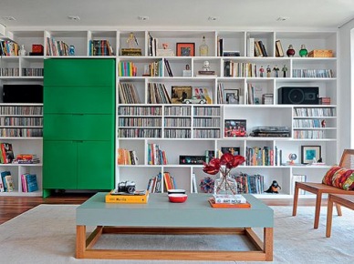 Półki na książki w salonie // Bookshelves in the living room – LEMONIZE.ME (27288)