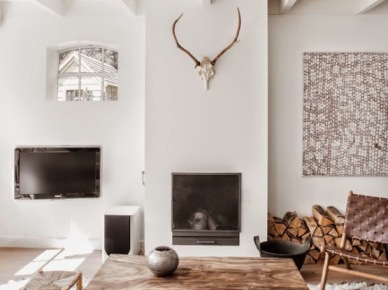 Biały salon w skandynawsko-rustykalnym klimacie (50782)