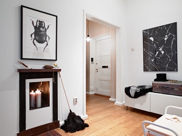 bardzo oryginalne mieszkanie o powierzchni zaledwie 46 m2 - urządzone w stylu skandynawskim, ale z bardzo oryginalnym...
