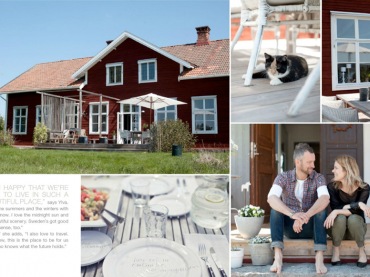 Połączenie skandynawskiego stylu z rustykalnymi elementami nadaje temu domowi ciepło i atmosferę miłości.