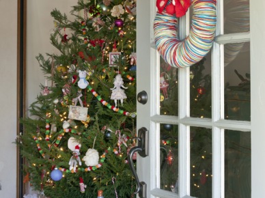 Oryginalna  dekoracja świątecznej  choinki (19936)