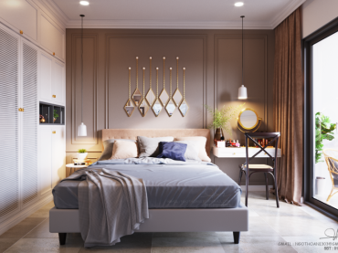 Sypialnia jest bardzo elegancka i stylowa, a jednocześnie nie brak w niej oryginalnych przedmiotów. Dekoracją, która...