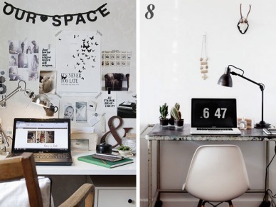 jeśli urządzacie sobie miejsce z biurkiem, to te zdjęcia będą Wam pomocne - to kreatywne pomysły na urządzenie ciekawego miejsca z...