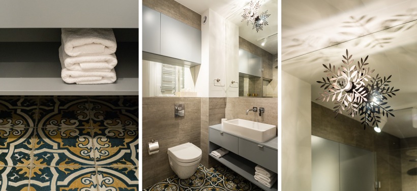Aranżacja nowoczesnej łazienki z płytkami azulejos