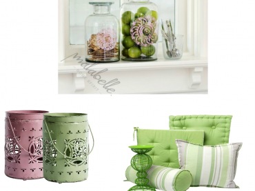 Dekoracje pistacja-rożowy,latarenka,lampion różowy,lampion zielony,poduszki zielone,dekoracje w mietowym kolorze,różowe dodatki,słoiki,deoracje na taras,dekoracja balkonu (32819)