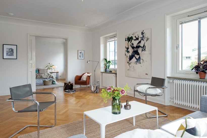 Skandynawskie wnętrze: Przepiękne mieszkanie w Szwecji – LEMONIZE.ME