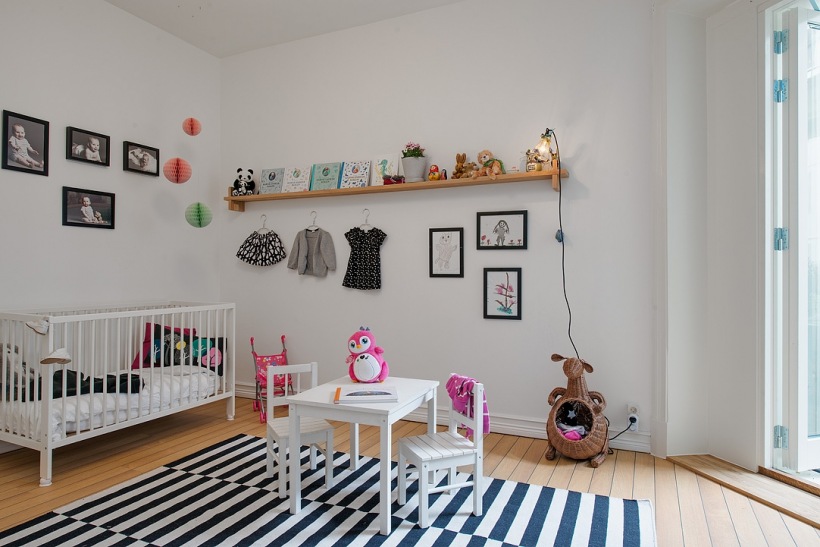 Pokój dla małego dziecka w skandynawskim stylu