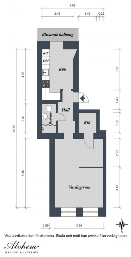 Plan mieszkania 41 m2