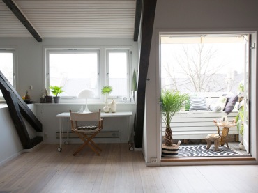 Dom  Margrethe Myhrer ( znakomita fotografka z Norwegii )- loft na poddaszu, który nie jest typowym przedstawicielem...