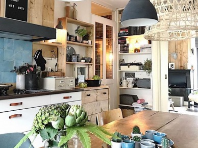 Wnętrza tygodnia z instagramu, czyli mieszkanie z eklektyczną jadalnią i kuchnią