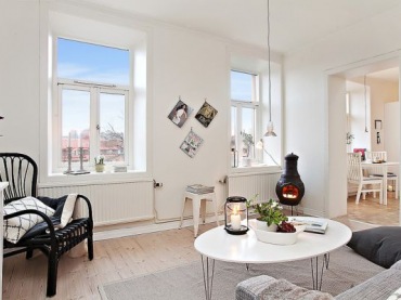kolejny popis, jak funkcjonalnie i ładnie urządzić małe mieszkanie w skandynawskim...