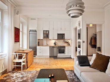 piękne mieszkanie w stylu skandynawskim, ale równie dobrze mogło by się mieścić w innym miejscu - to przykład...