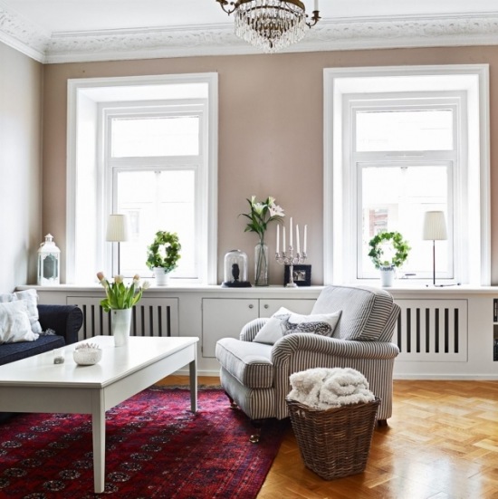 Mieszkanie w stylu skandynawskim z nutką glamour