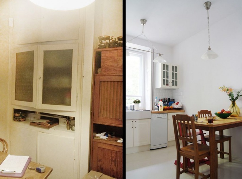 Kuchnia z jadalnią before & after