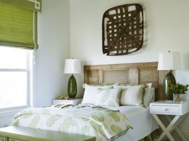 Ciepła  zielona sypialnia (4307)