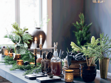 Jak udekorować świątecznie szary stół w szarej jadalni ? (47767)