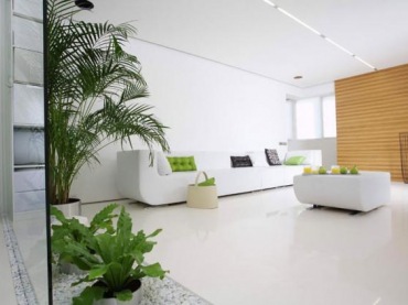 bardzo ciekawy pomysł na aranżację otwartej zabudowy w mieszkaniu - to minimalistyczna dekoracja, gdzie posłużono się...