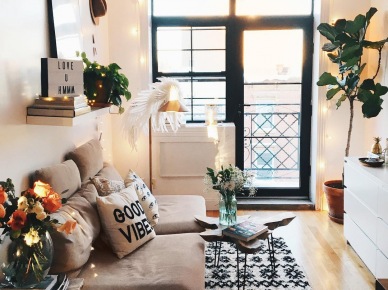 Jak urządzić bardzo małe mieszkanie stylowo, czyli wnętrza tygodnia z instagramu :)