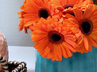Pomarańczowy bukiet kwiatów (42770)
