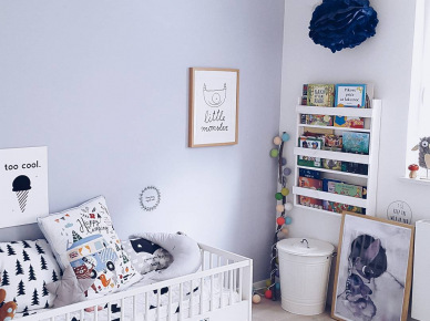 Wnętrza tygodnia z instagramu, czyli jasne mieszkanie z uroczym pokojem dziecięcym