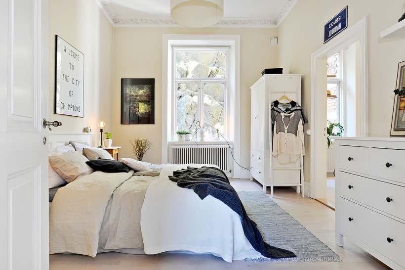 Jak urządzić białą sypialnię w stylu skandynawskim ?