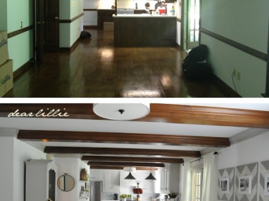 Salon z kuchnią before & after (48756)