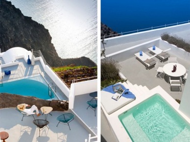 Santorini - hotel na klifie. (11991)