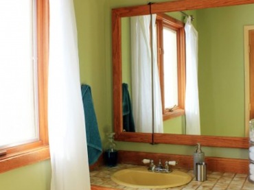 Zielone ściany w łazience (42036)