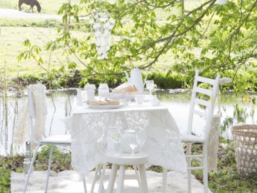po wiejsku, sielsko i rustykalnie, czyli romantyczna inspiracja letniego ogrodu pełnego białych koronek, obrusów,...