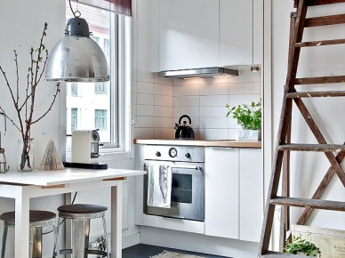 Aranżacja małej kuchni w stylu skandynawskim (23536)
