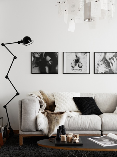 Jak wieszać fotografie nad sofą w salonie ?